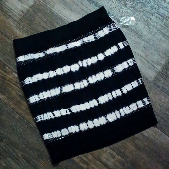 INC International Concepts Tye Dye Sequence Mini Skirt - Picture 1 of 6